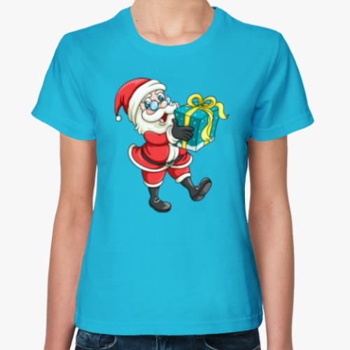 Женская футболка Cute Santa