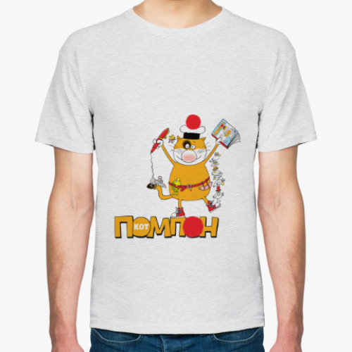 Футболка с принтом Кот Помпон