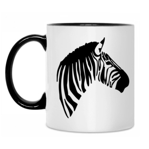 Кружка с принтом Зебра