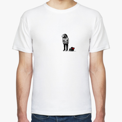 Футболка с принтом Грусть