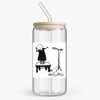 Банка с бамбуковой крышкой