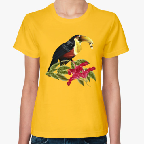Женская футболка Красивая птица