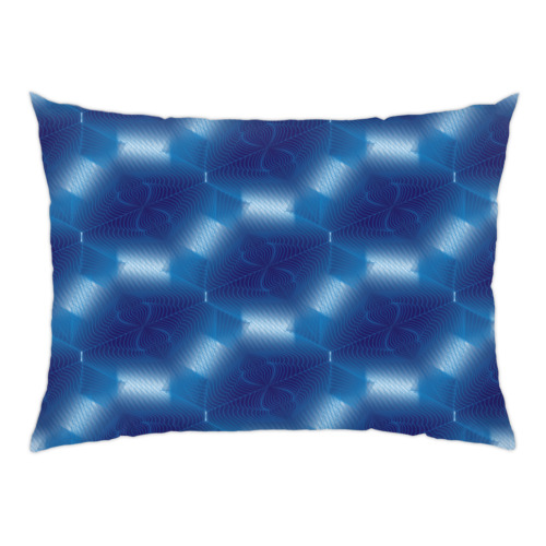 Подушка с принтом паттерн неоновая сетка