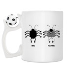 Кружка с футбольным мячиком