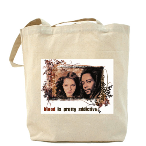 Сумка шоппер с принтом Виктория и Лоран