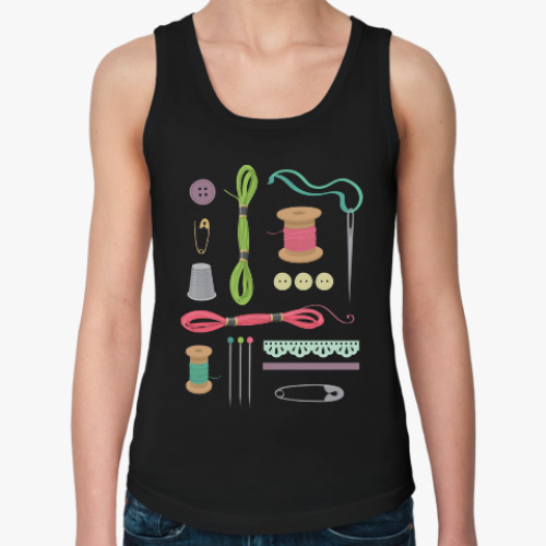 Женская майка с принтом Рукодельница