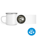 Кружка металлическая белая (круговая запечатка)