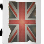 Флаг Англии на старом фото