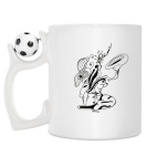 Кружка с футбольным мячиком