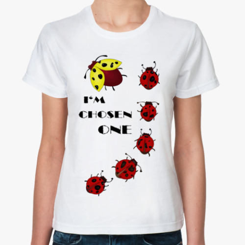 Классическая футболка с принтом Избранная