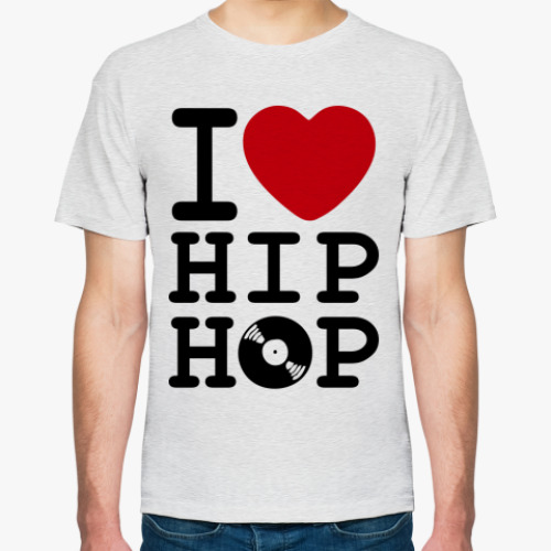 Футболка с принтом   I Love Hip Hop