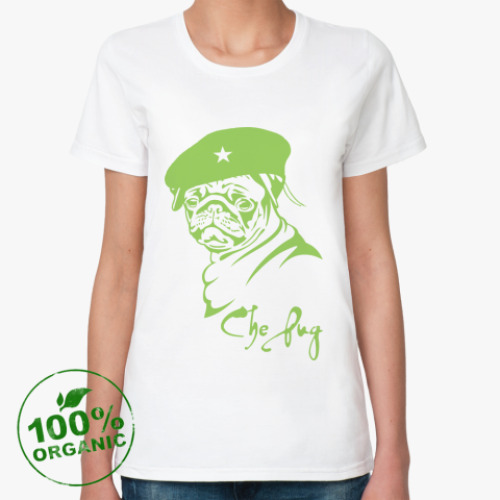 Женская футболка из органик-хлопка CHE PUG