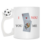 Кружка с футбольным мячиком