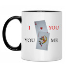 Кружка двухцветная