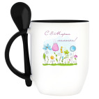 Кружка с ложкой