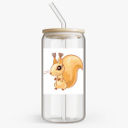 Банка с бамбуковой крышкой