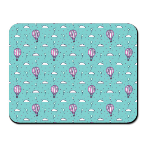 Коврик для мыши Hot Air Balloon in the Clouds