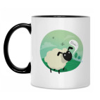 Кружка двухцветная