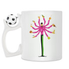 Кружка с футбольным мячиком