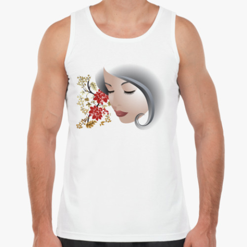 Майка с принтом  Нежность