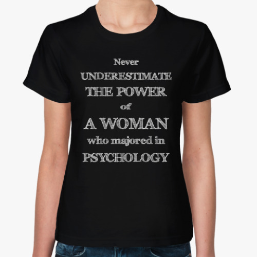 Женская футболка Psychology