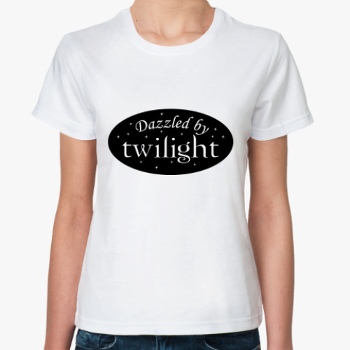 Классическая футболка с принтом  футболка