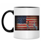 Кружка двухцветная