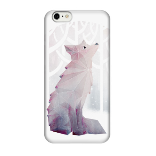 Чехол для iPhone 6/6s Зимний Лис в снегу Winter fox