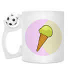 Кружка с футбольным мячиком