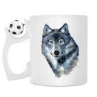 Кружка с футбольным мячиком