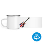 Кружка металлическая белая (круговая запечатка)