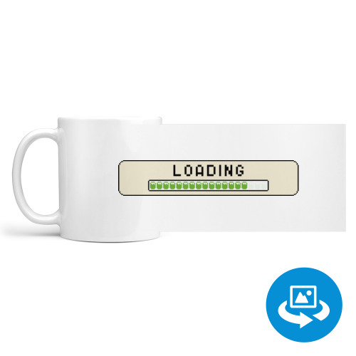 Кружка (круговая запечатка) с принтом Loading