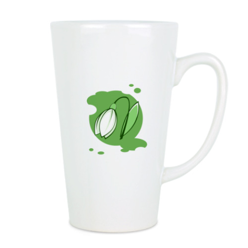 Чашка Латте с принтом дракон-весна