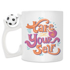 Кружка с футбольным мячиком