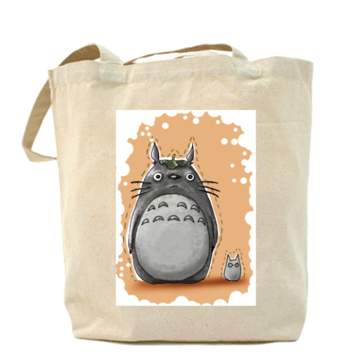 Сумка шоппер с принтом  Тоторо