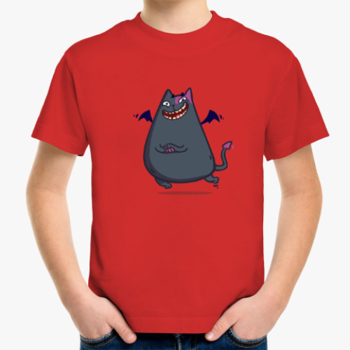 Детская футболка Бесокот — Пятничный Котик №43