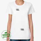 Женская футболка органик