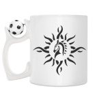 Кружка с футбольным мячиком