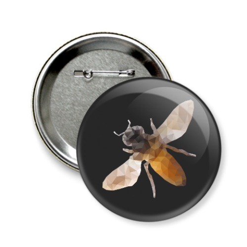 Значок 58мм Пчела / Bee
