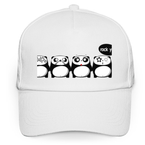 Кепка бейсболка с принтом  Kiss