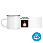 Кружка металлическая белая (круговая запечатка)