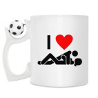 Кружка с футбольным мячиком