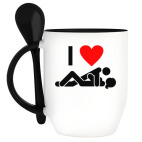 Кружка с ложкой