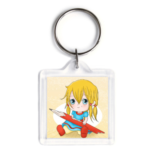 Брелок с принтом Грызу графит науки