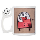 Кружка с футбольным мячиком