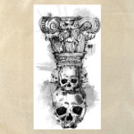 Череп-колонна