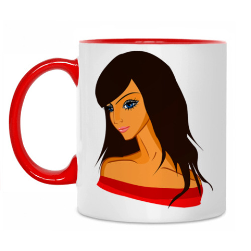 Кружка с принтом Girl