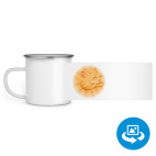 Кружка металлическая белая (круговая запечатка)