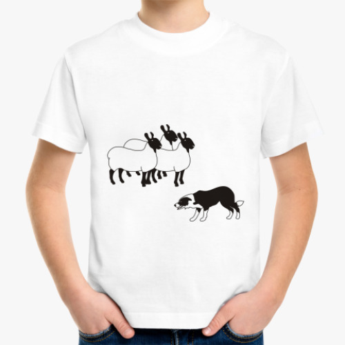 Детская футболка с принтом ПАСТЬБА