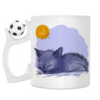 Кружка с футбольным мячиком